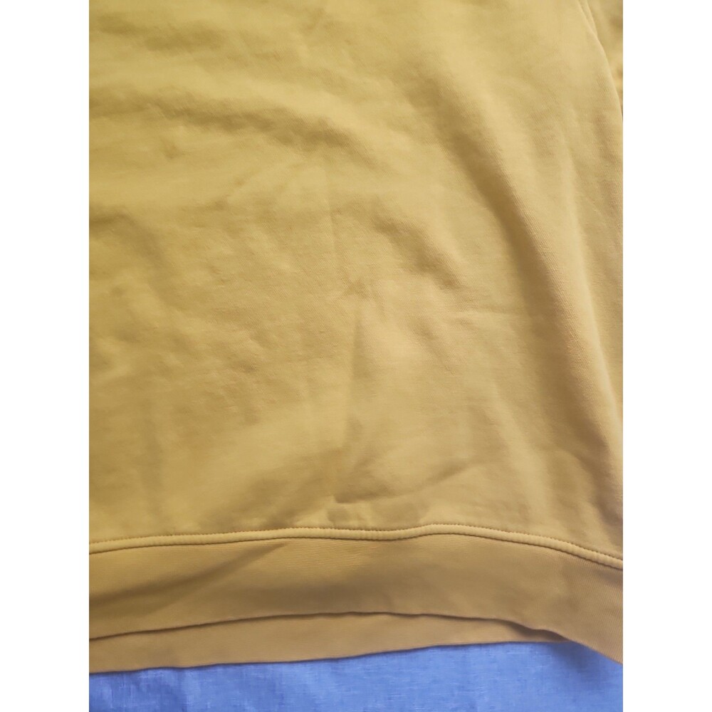 Levi's Men's XXL Yellow Crew Neck Fleece Relaxed Fit Logo Pullover Sweatshirt - Picture 4 of 11